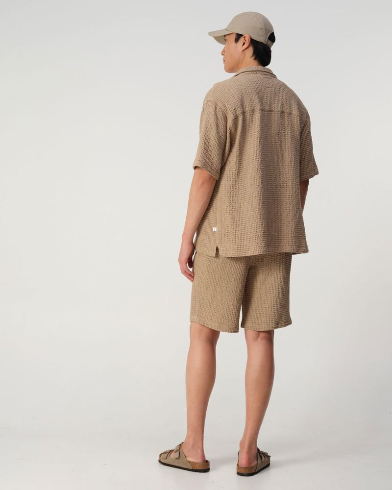 J.C. RAGS CASUAL SHIRT SS DUNCAN WAFFLE
