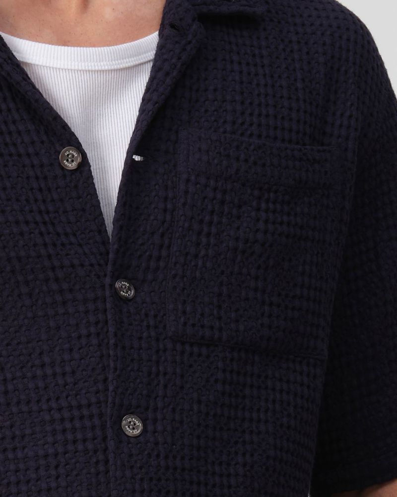 J.C. RAGS CASUAL SHIRT SS DUNCAN WAFFLE