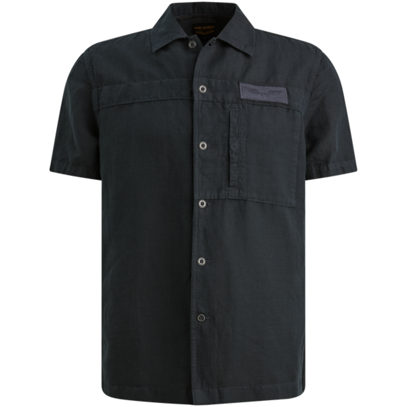 PALL MALL Short Sleeve Shirt Cotton/linen ga