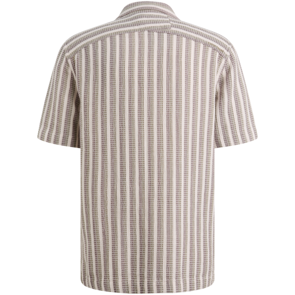 Cast Iron Short Sleeve Shirt Stripe new mesh