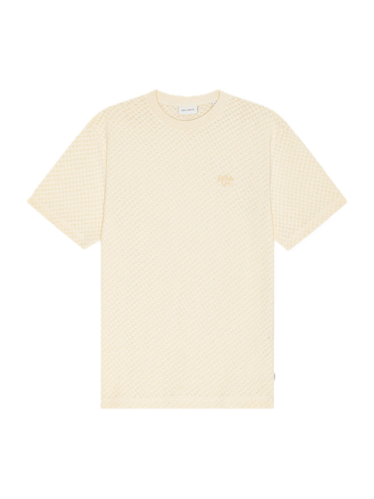 Les Deux KNITTED CHECK T-SHIRT