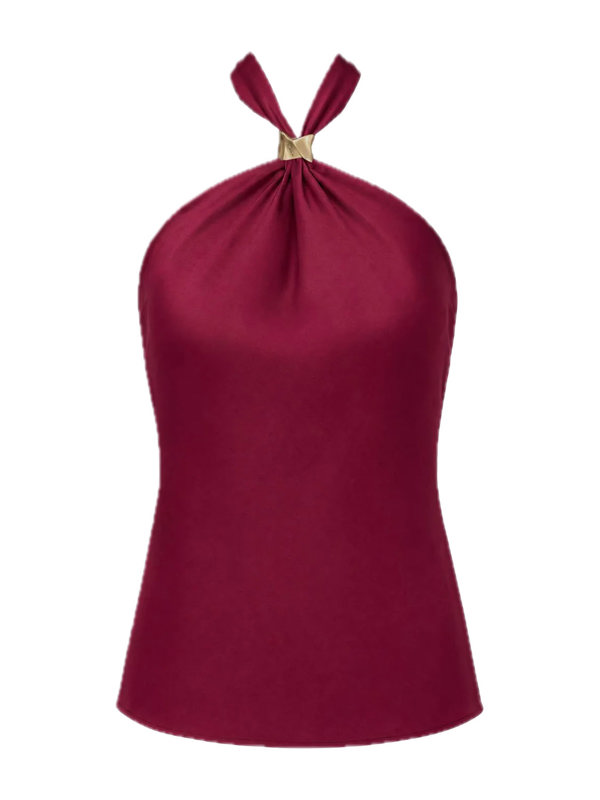 Nikkie Ribe Halter Top