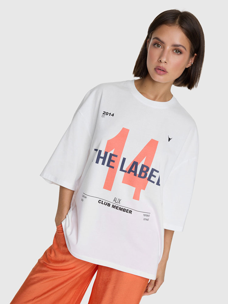 Alix LADIES KNITTED 14 THE LABEL T-SHIRT