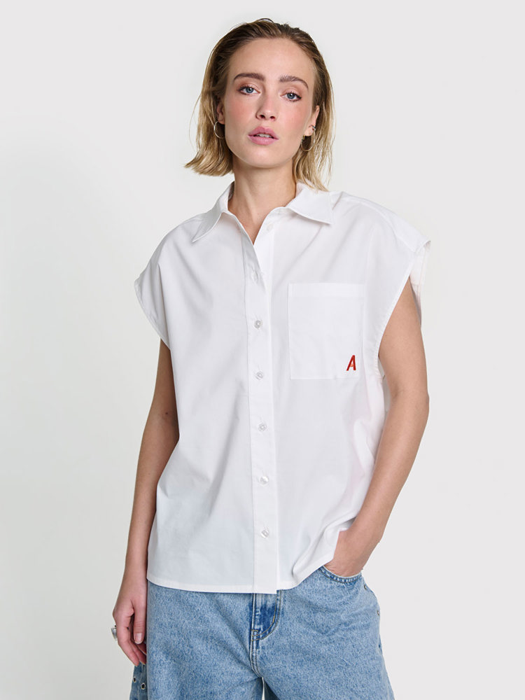 Alix LADIES WOVEN SLEEVELESS BLOUSE