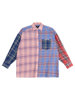 Alix LADIES WOVEN CHECK MIX BLOUSE
