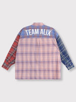 Alix LADIES WOVEN CHECK MIX BLOUSE