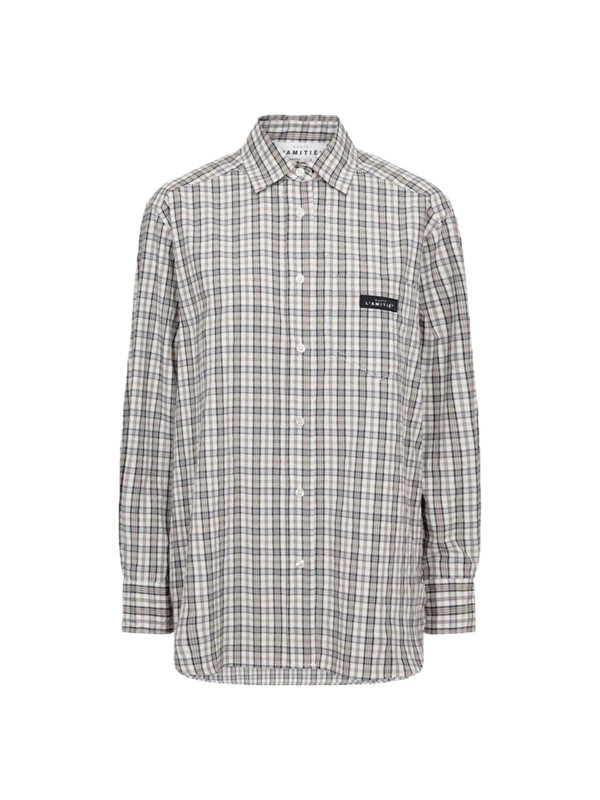 L'amitie BUTTON DOWN MINI CHECK SHIRT