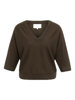 Yaya V-hals trui met naaddetails