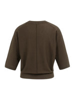 Yaya V-hals trui met naaddetails