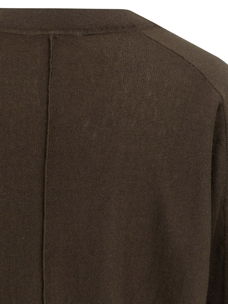 Yaya V-hals trui met naaddetails