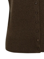 Yaya Gebreid vest met knopen