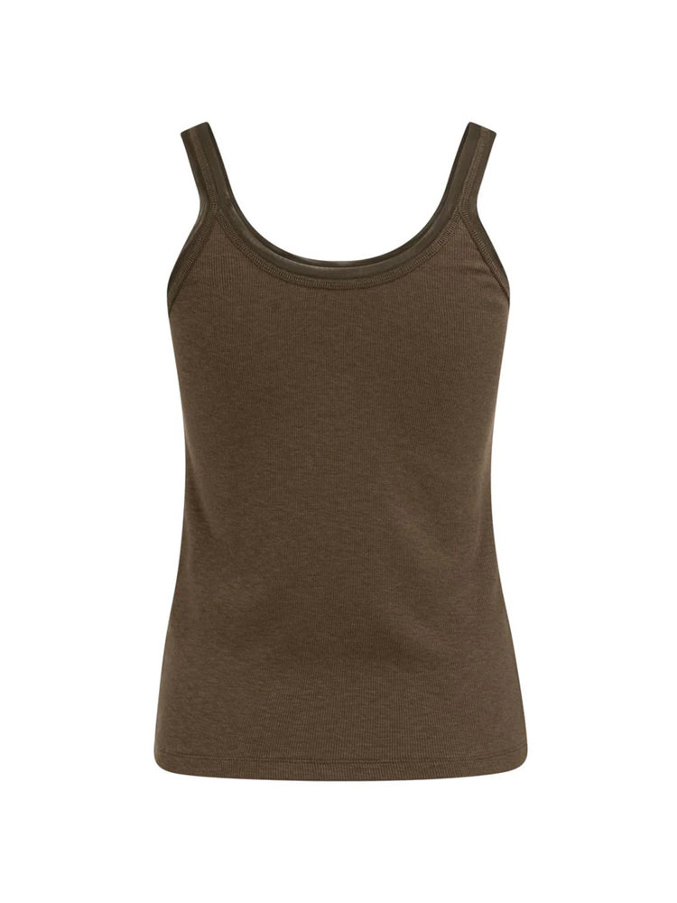 Yaya Singlet met mesh hals