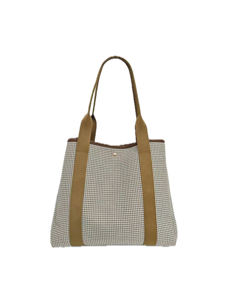 Yaya Shopper met ruitpatroon