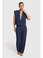 Alix LADIES WOVEN STRIPED BARREL PANTS