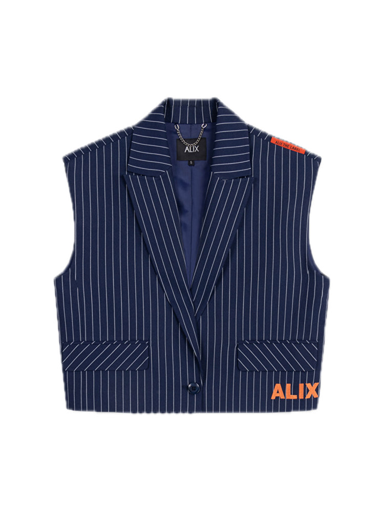 Alix LADIES WOVEN STRIPED WAISTCOAT