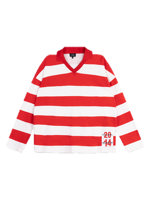 Alix LADIES KNITTED BLOCK STRIPE POLO SWEATER