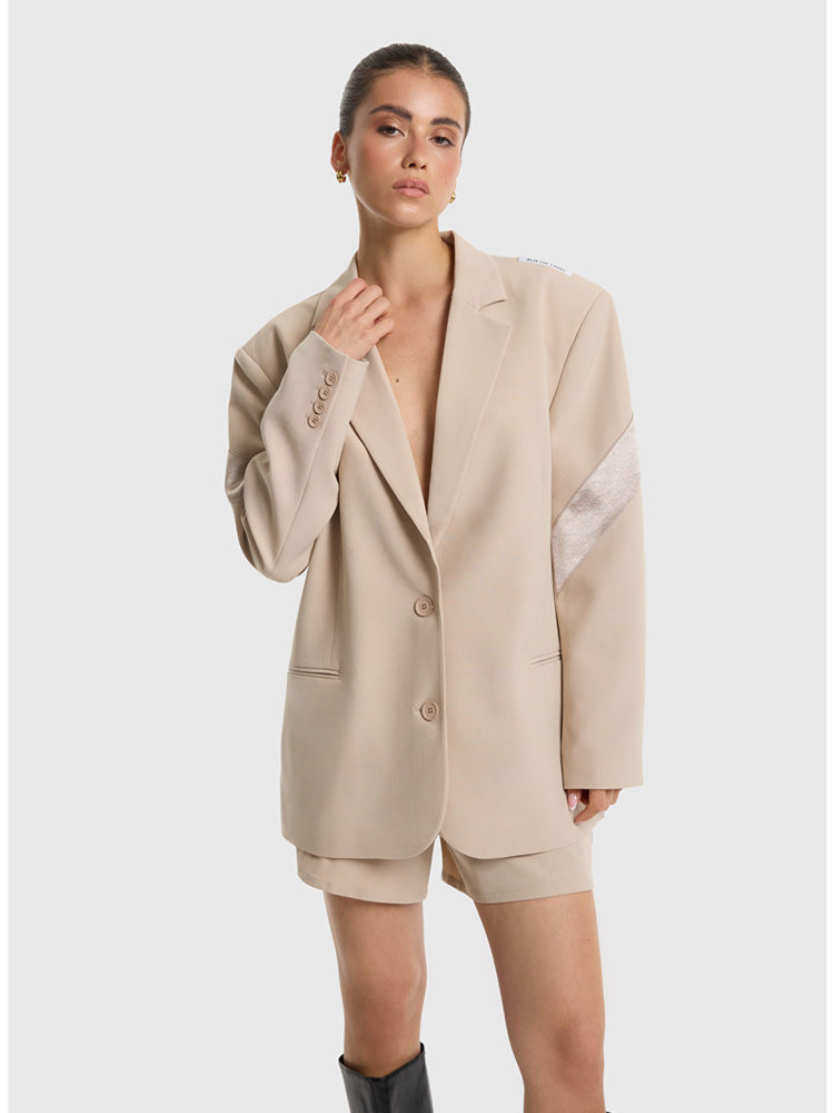 Alix LADIES WOVEN SHINY PANEL BLAZER