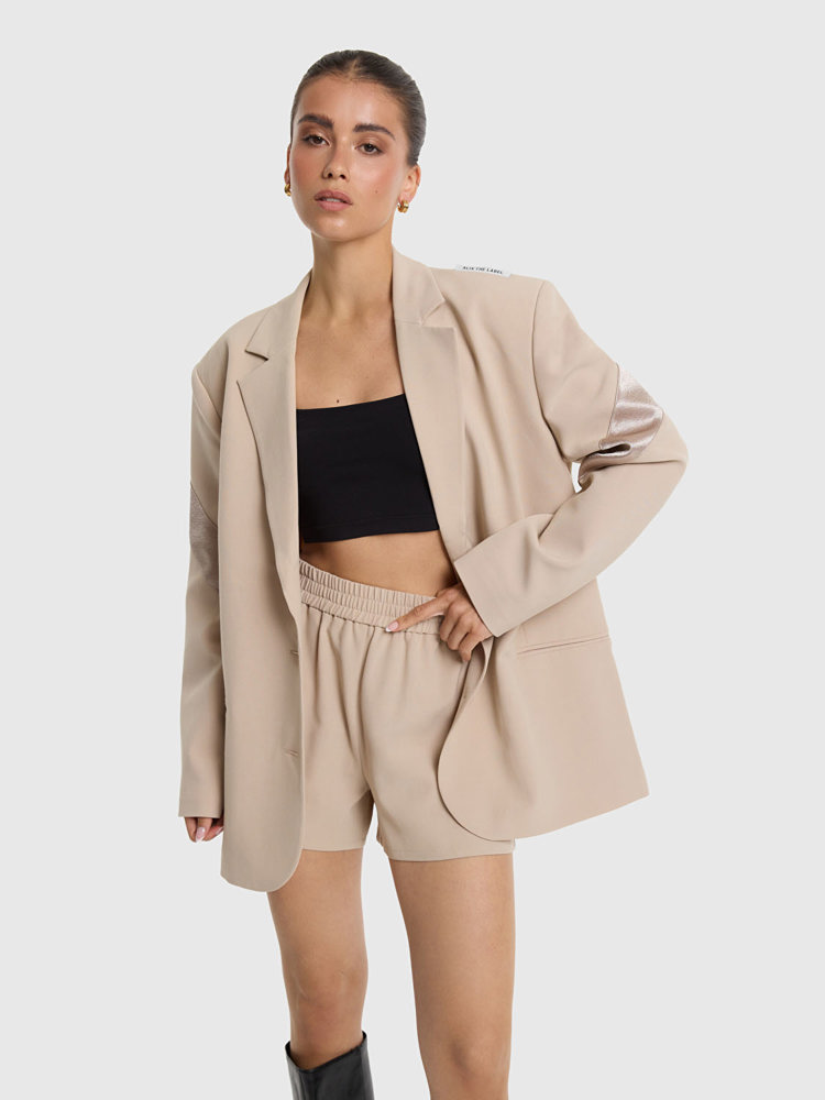 Alix LADIES WOVEN SHINY PANEL BLAZER
