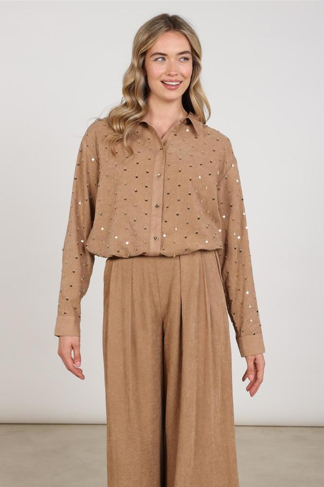 Nukus Ally Blouse Paillet Beads