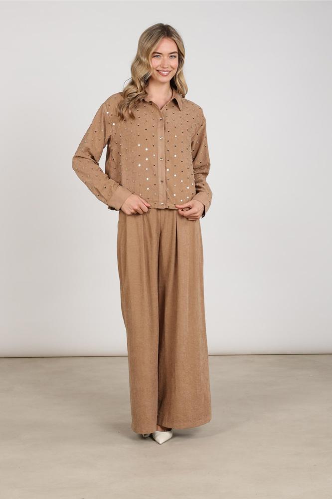 Nukus Ally Blouse Paillet Beads