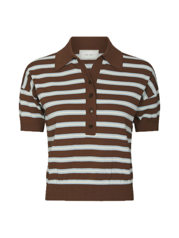 Neo Noir EMIRA KNIT POLO TOP