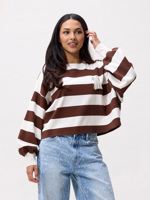 Catwalk Junkie Oversized striped long sleeve
