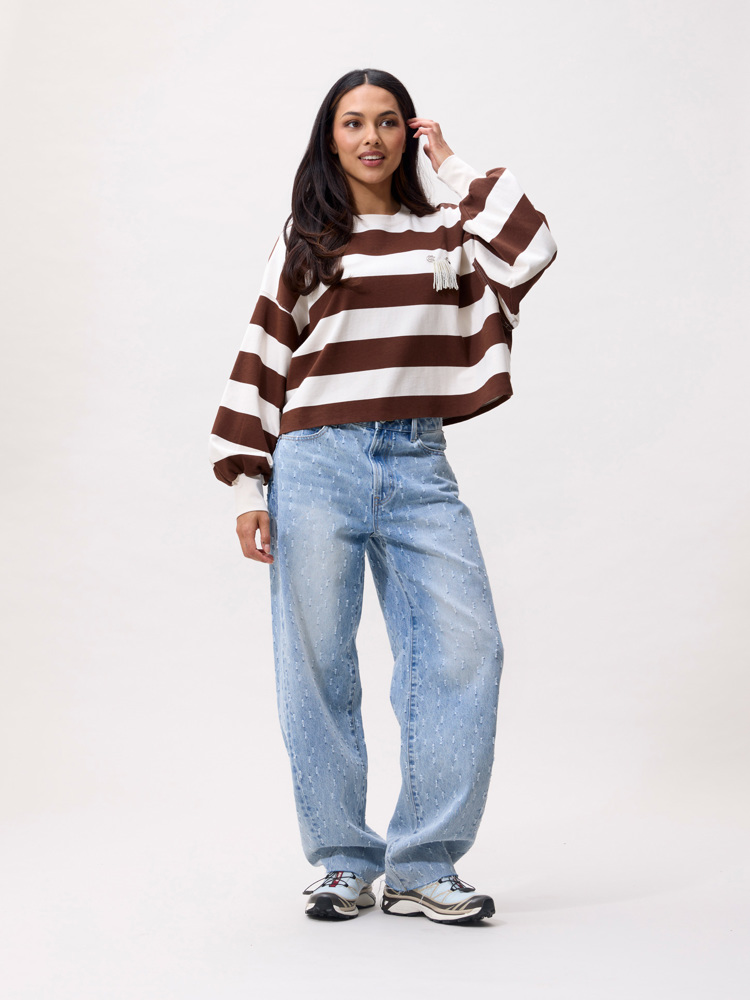 Catwalk Junkie Oversized striped long sleeve