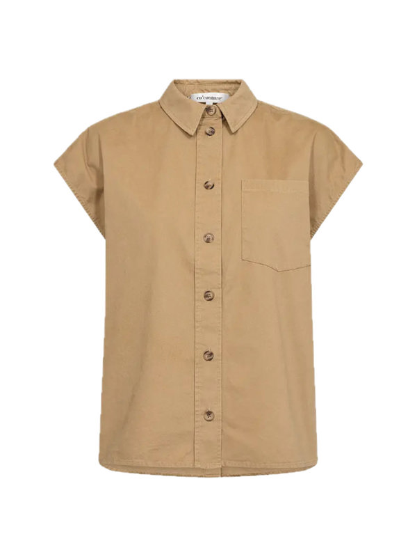 Co'Couture EVELYNCC SLIT BACK SS SHIRT