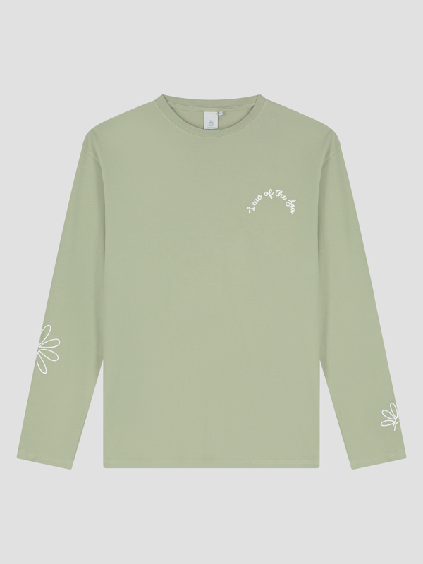 Law Of The Sea DAISY LONGSLEEVE GARMENT DYED T-SHIRT