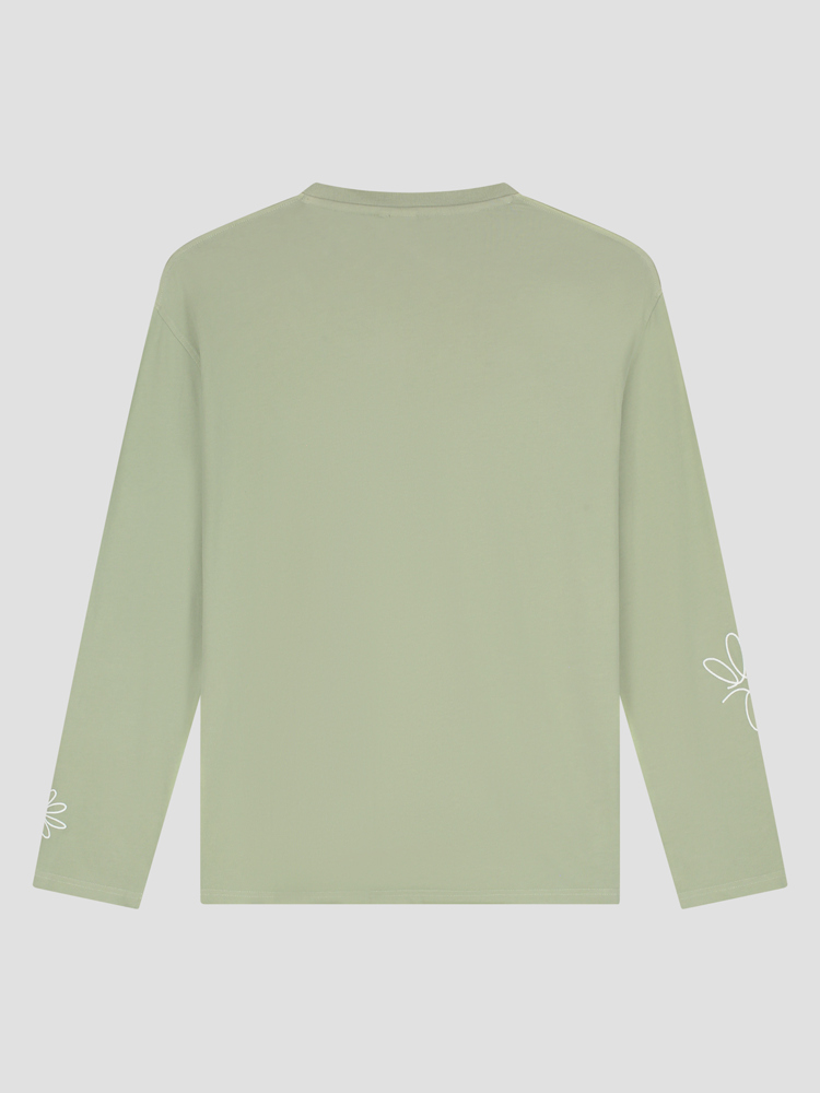 Law Of The Sea DAISY LONGSLEEVE GARMENT DYED T-SHIRT