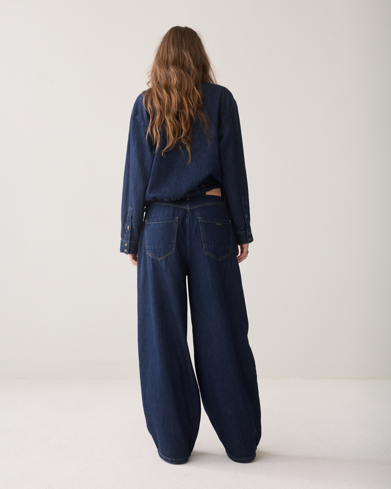 Summum Balloon shape leg Light Cotton twill