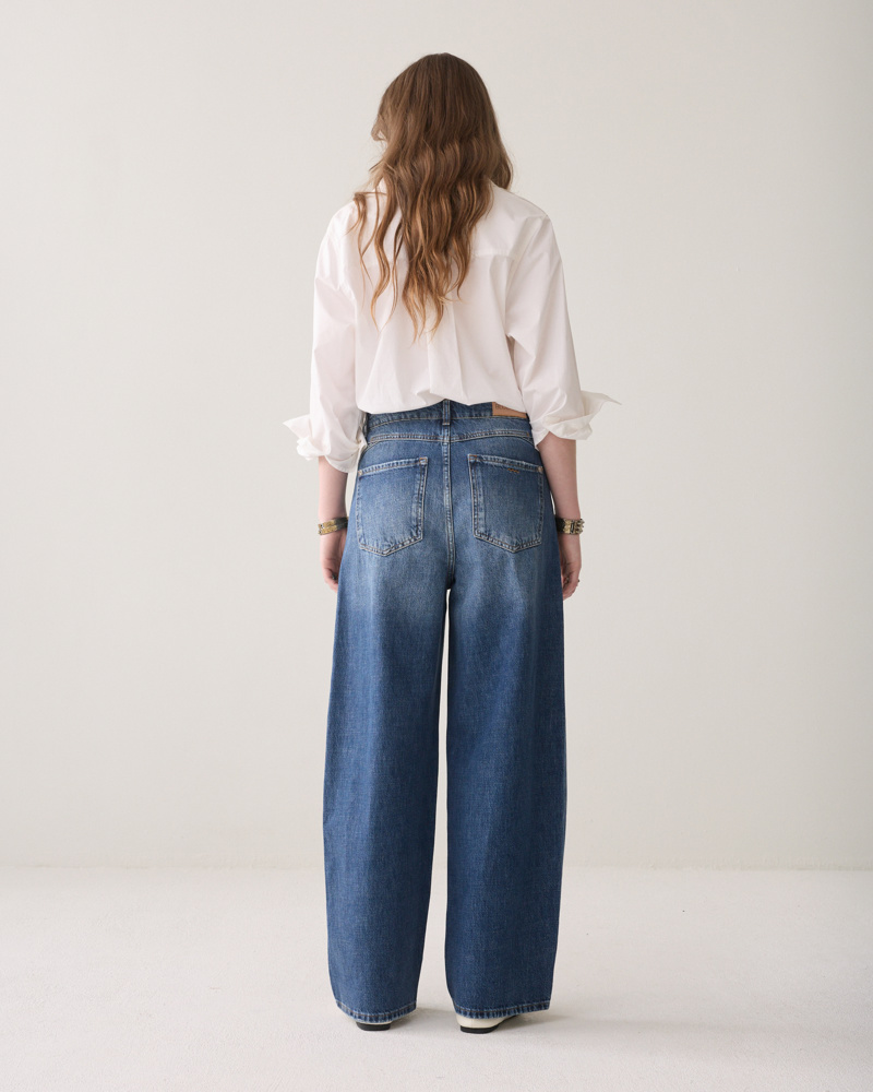 Summum Loose fit jeans Mid weight cotton denim