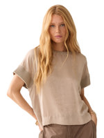 Summum Satin jersey mix Boxy top