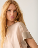 Summum Satin jersey mix Boxy top