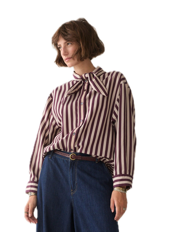 Summum Blouse Two tone stripe