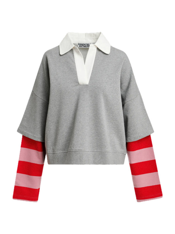 Essentiel Antwerp KANTELOU POLO SWEATSHIRT