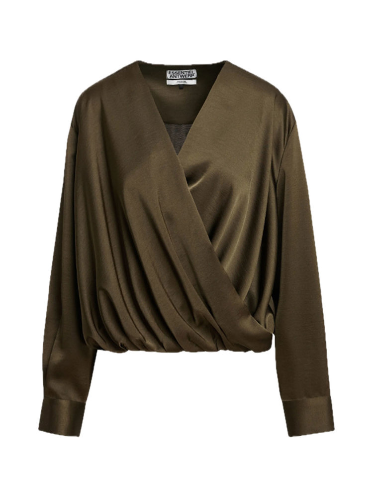 Essentiel Antwerp KOLKWITZIA DRAPING WRAP TOP